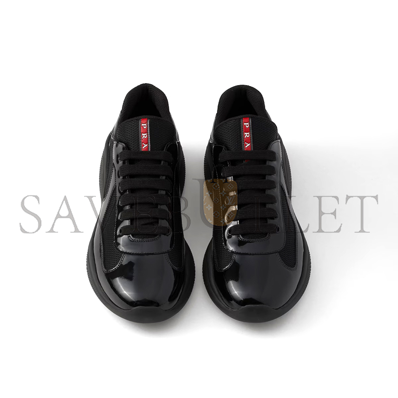 PRADA PATENT LEATHER AND TECHNICAL FABRIC PRADA AMERICA